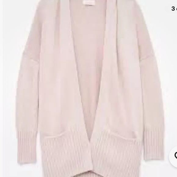 Aritzia Azure Skies Cashmere Angora Cardigan XS Grey - Picture 3 of 15